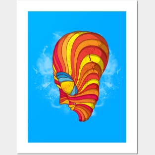 MULTICOLOR HEAD Posters and Art